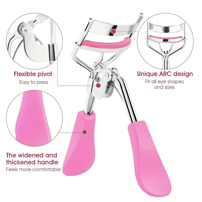 Professional Eyelash Curler Kit with 10 Replacement Refill Pads