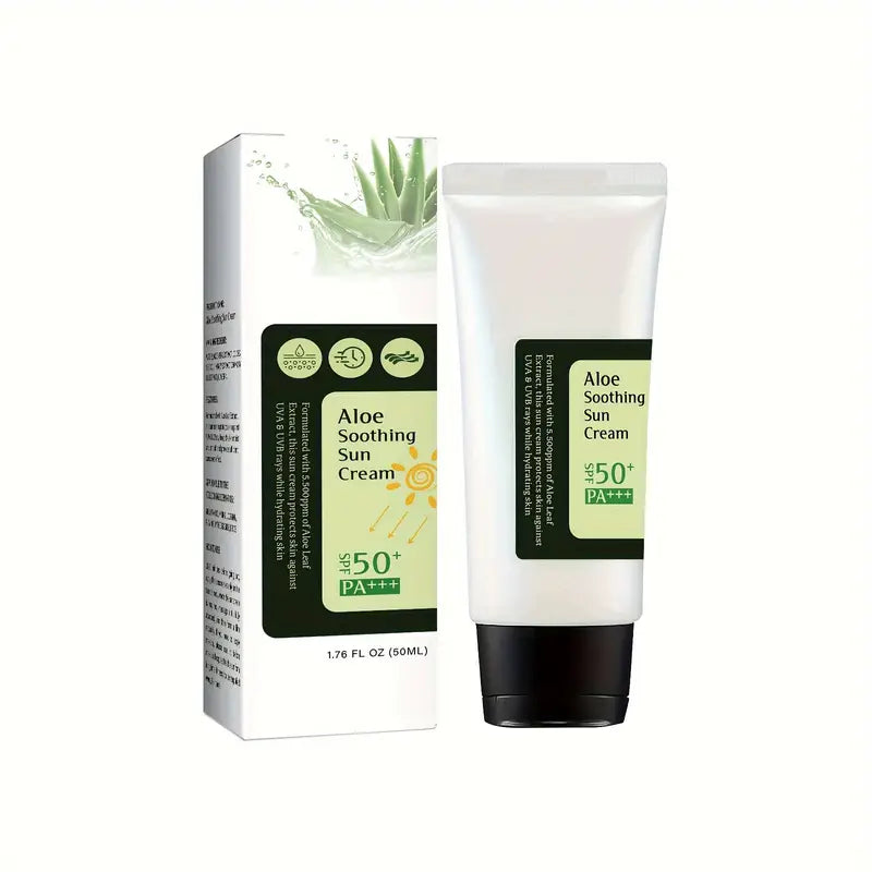 Aloe Vera Sun Cream, Sunscreen, SPF 50+/PA+++, 50ml