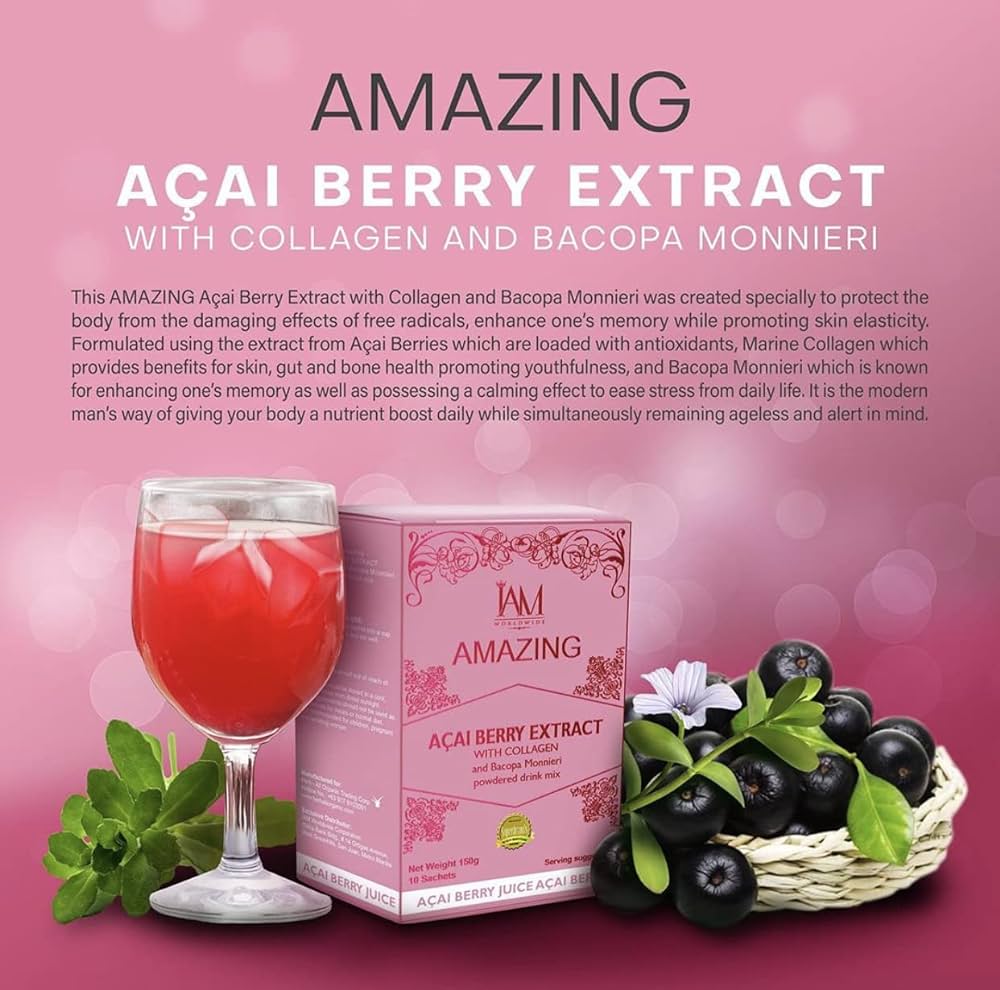 Amazing Acai Berry Extract with Collagen and Bacopa Monnieri