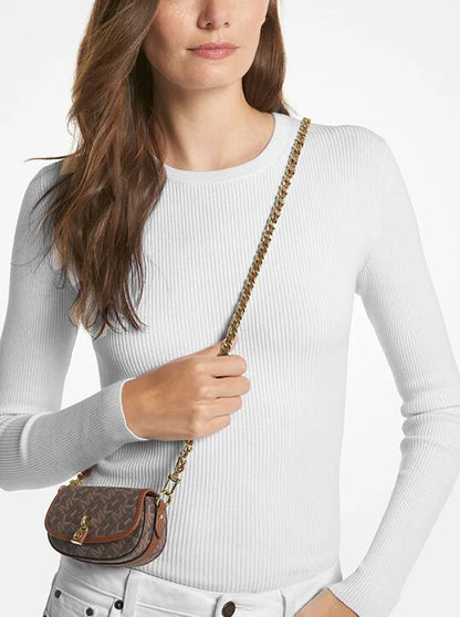 MICHAEL KORS Authentic Mila Micro Empire Signature Logo Crossbody Bag