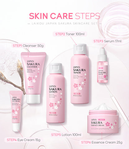 Japan Sakura Skincare 6pcs/Set