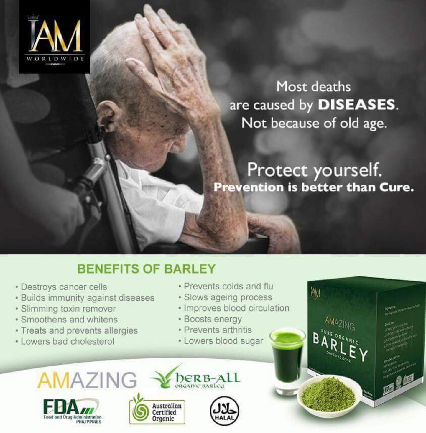 Amazing Pure Organic Barley Powdered Drink