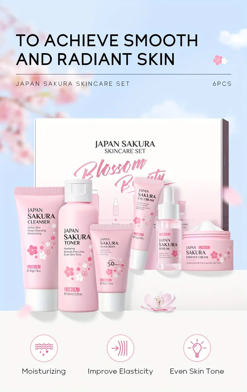 Japan Sakura Skincare 6pcs/Set