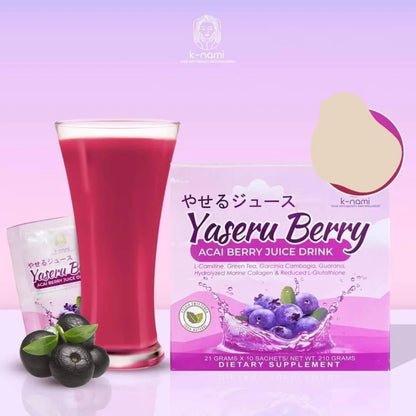 Yaseru Berry Acai Berry Juice Drink – Slimming 21g x 10