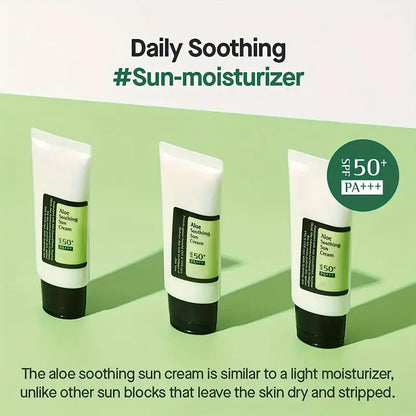 Aloe Vera Sun Cream, Sunscreen, SPF 50+/PA+++, 50ml