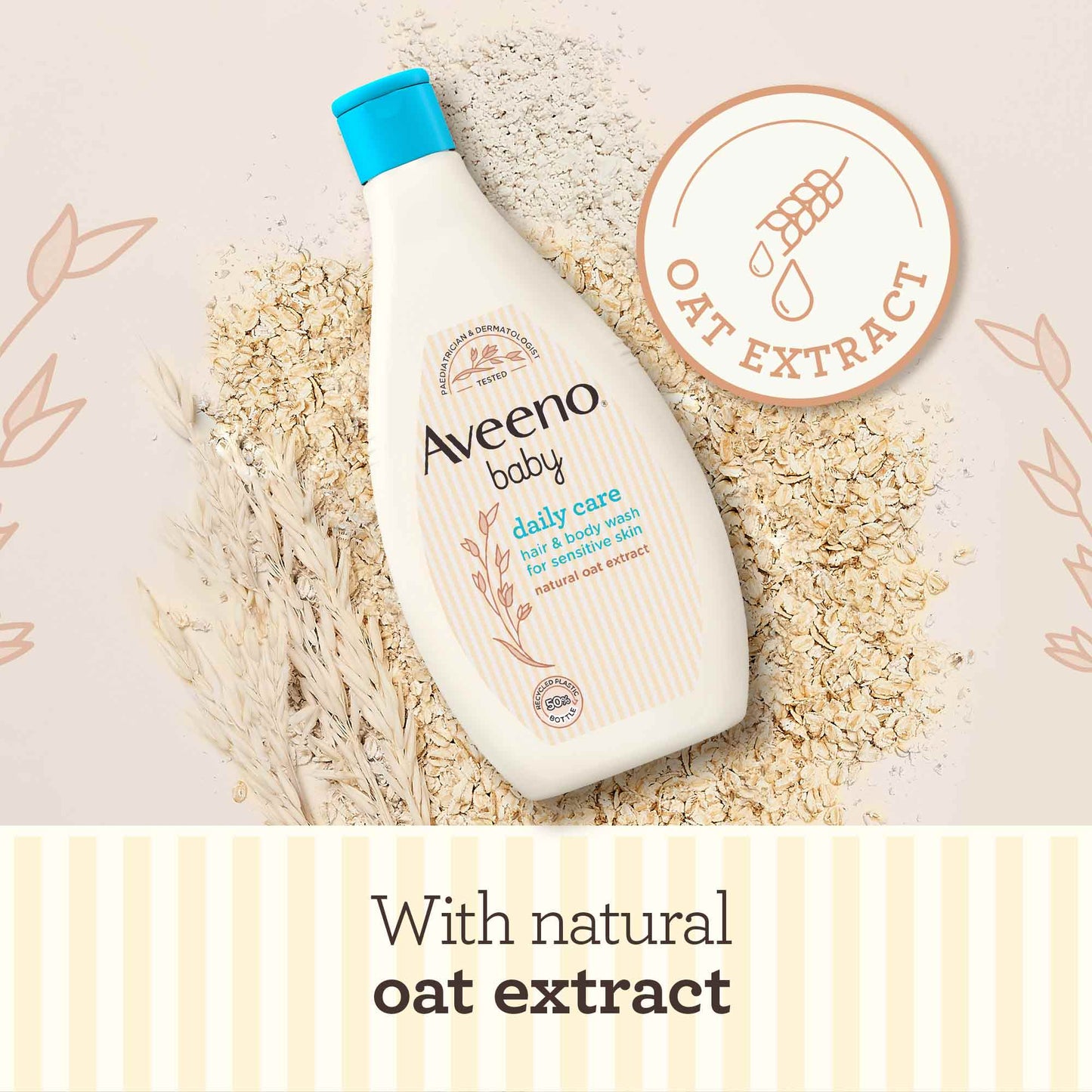 Aveeno Baby Daily Care Hair & Body Wash Natural Oat Extract 250ML