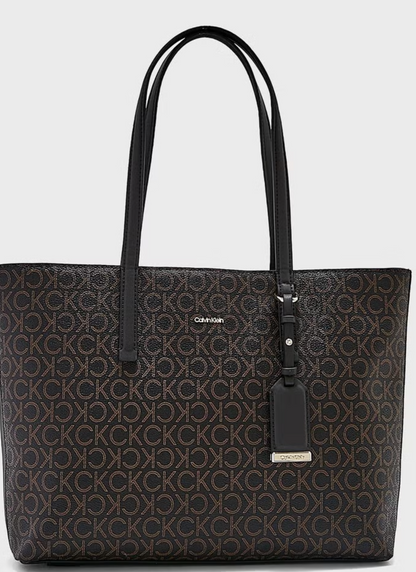 CALVIN KLEIN Monogram Detailed Shopper